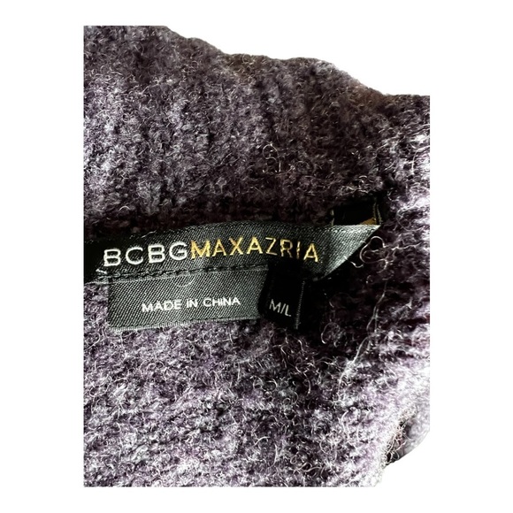 BCBG Maxazria Women's XLSmall Purple Wool Blend knit Cardigan Sweater - Picture 3 of 6